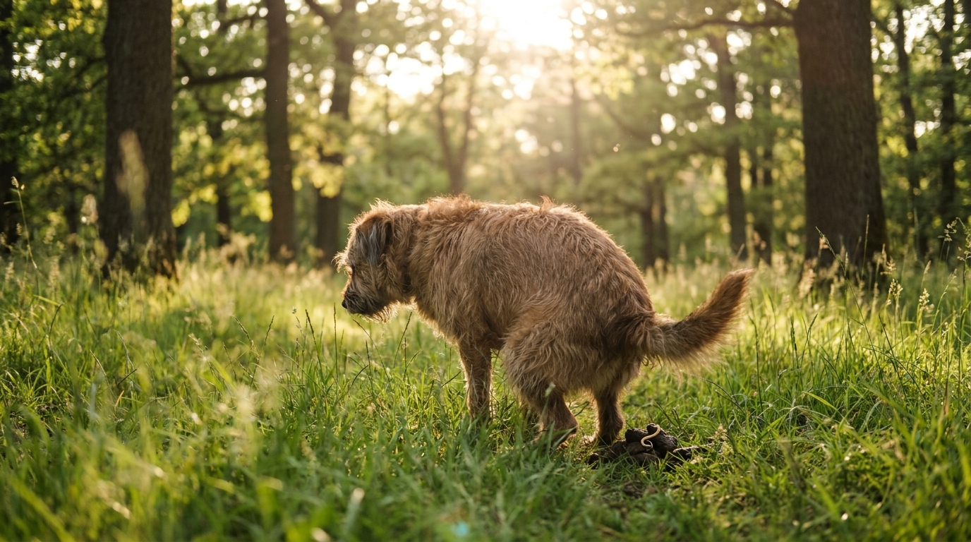 Hund hat Spulwürmer